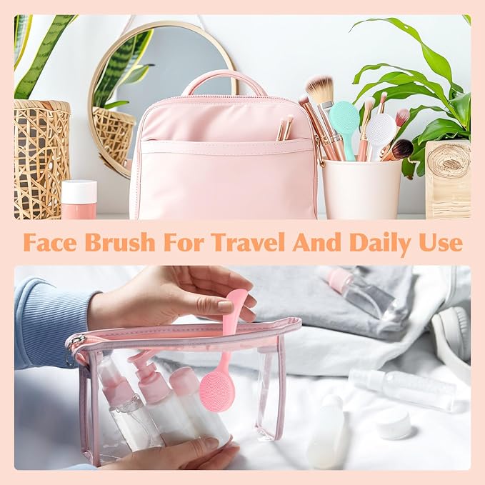 4-Piece Silicone Facial Cleansing Brush Set Manual Facial Cleansing Brush Pore - Image 6