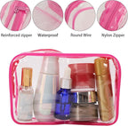 Tbestmax 10 Pcs Clear Cosmetic Bags Small Makeup Bags Portable Waterproof - Image 3