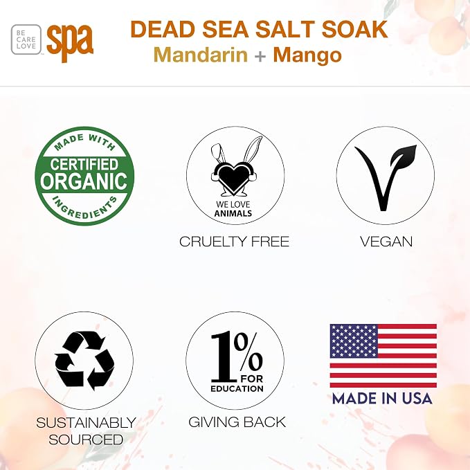 BCL Spa Mandarin Mango Dead Sea Salt Soak – Professional Age-Defying Soak - Image 6
