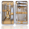 Manicure Set Pedicure Kit Professional 19 Pcs Nail Clipper by KV.YSHQLNE