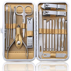Manicure Set Pedicure Kit Professional 19 Pcs Nail Clipper by KV.YSHQLNE