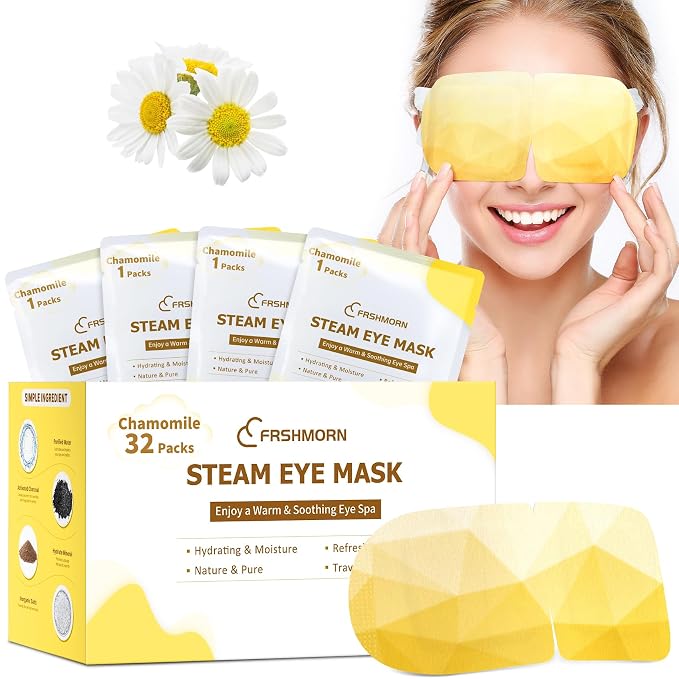 32Packs Steam Eye Mask, Heated Eye Mask by FRSHMORN
