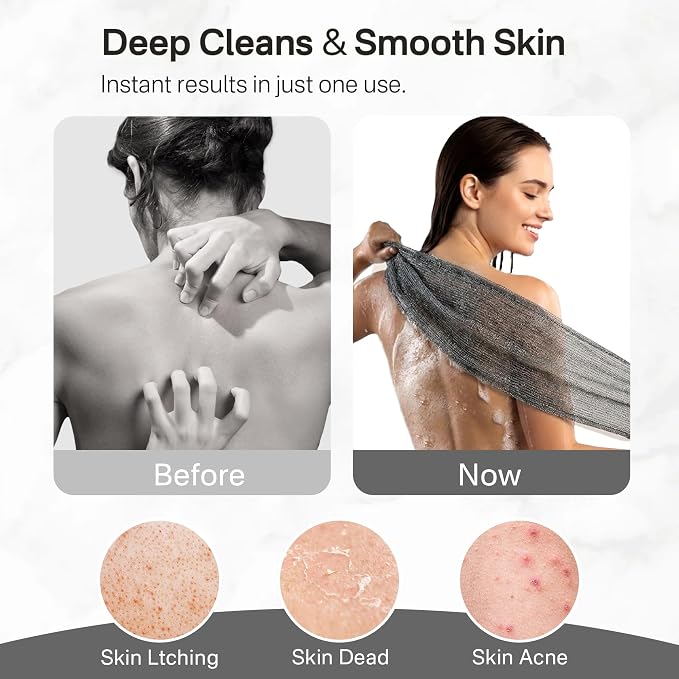 Yiclick 3 PCS Exfoliating Washcloth Towels - Image 5