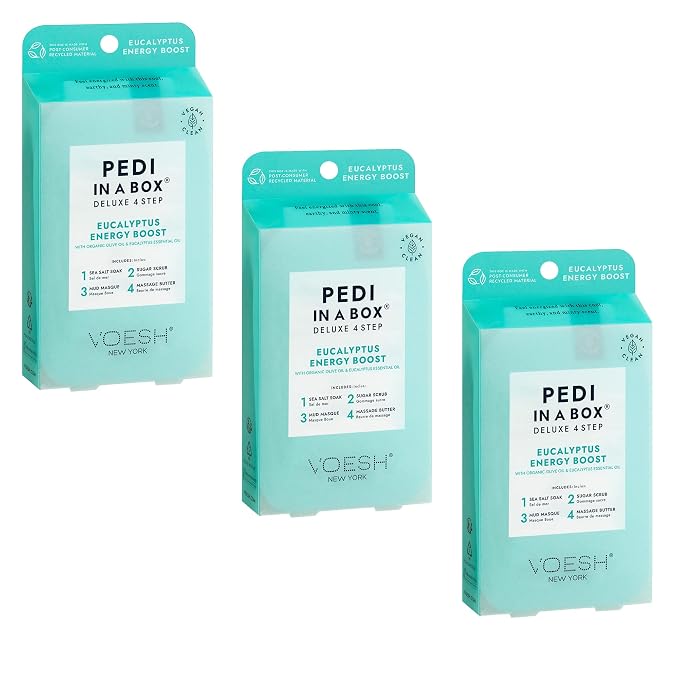 VOESH Pedi in a Box 4 Step Eucalyptus Energy Boost by VOESHNewYork