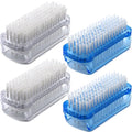 Nail Brush Two Sided Hand Fingernail Scrub Brushes Soft Stiff Bristles Scrubber by Xjinmin