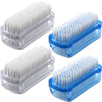 Nail Brush Two Sided Hand Fingernail Scrub Brushes Soft Stiff Bristles Scrubber by Xjinmin