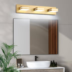 SineRise LED Modern Bathroom Vanity Light Fixtures, Matte Gold Modern Acrylic - Image 7