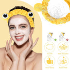 Jowmoy yellow Frog Eye Elastic Headband - Image 4