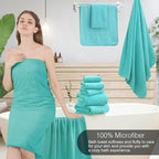 18 Piece Family Bath Towel Set Include 6 Bath Towels, 6 Hand Towels and 6 - Image 4