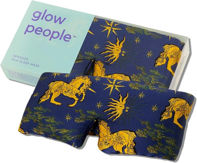 Glow People Silk Sleep Mask – 100% Mulberry Silk Eye Mask by GlowPeople