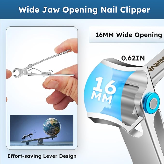 Nail Clippers for Seniors, Heavy Duty Ingrown Toenail Clippers - Image 3