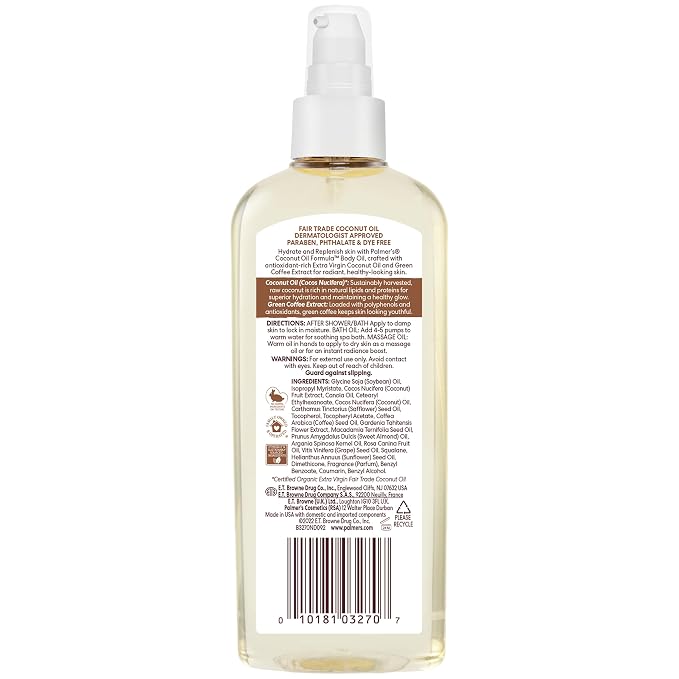 Palmer's Coconut Oil Formula Body Oil, Body Moisturizer - Image 9