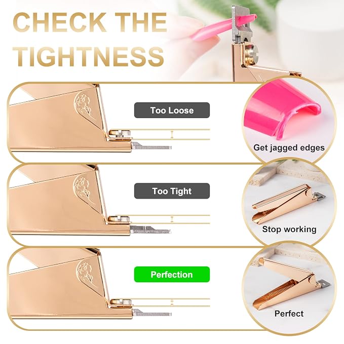 Nail Clippers for Acrylic Nails, Sharp Blade Nail Manicure Nail Tips Clipper - Image 3