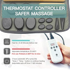 Massage Stones Set with Warmer Kit Hot Rocks Bamboo - Image 3