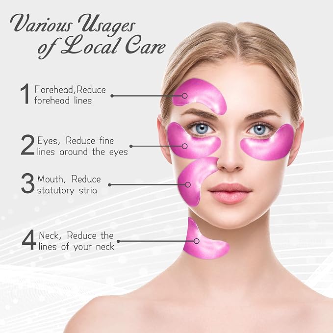Permotary 30 Pairs Gel Collagen Eye Pads, Crystal Collagen Under Eye Mask - Image 4
