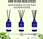 Xcleen Reed Diffuser Set- Jasmine & Lily Scented Diffuser - Image 3