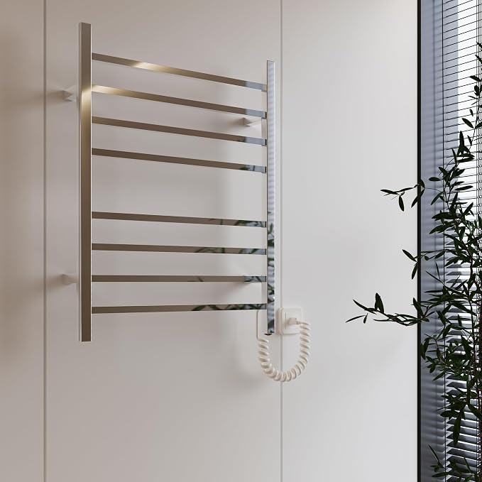 HEATGENE Towel Warmer, Heated Towel Warmer Rack, Wall-Mounted Hardwired/Plug-in - Image 7