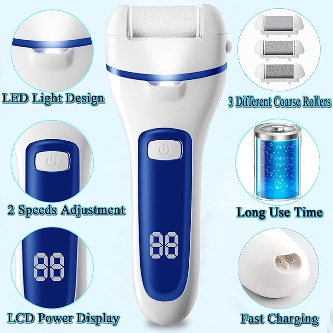 Callus Remover for Feet, 13-in-1 Professional Pedicure Tools Foot Care Kit - Image 2