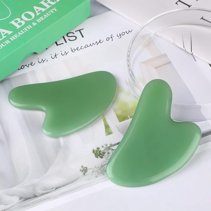 rosenice Gua Sha Facial Tools Guasha Tool Gua Sha Jade Stone Manual Massage - Image 6