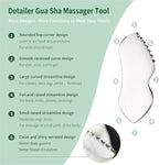 LeMeeOly 3pcs Stainless Steel Gua Sha Facial Tools & Eye Cream Applicator Metal - Image 3