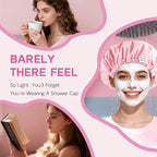 Years Calm Shower Cap for Women Waterproof Reusable – 27g Ultra Lightweight - Image 6