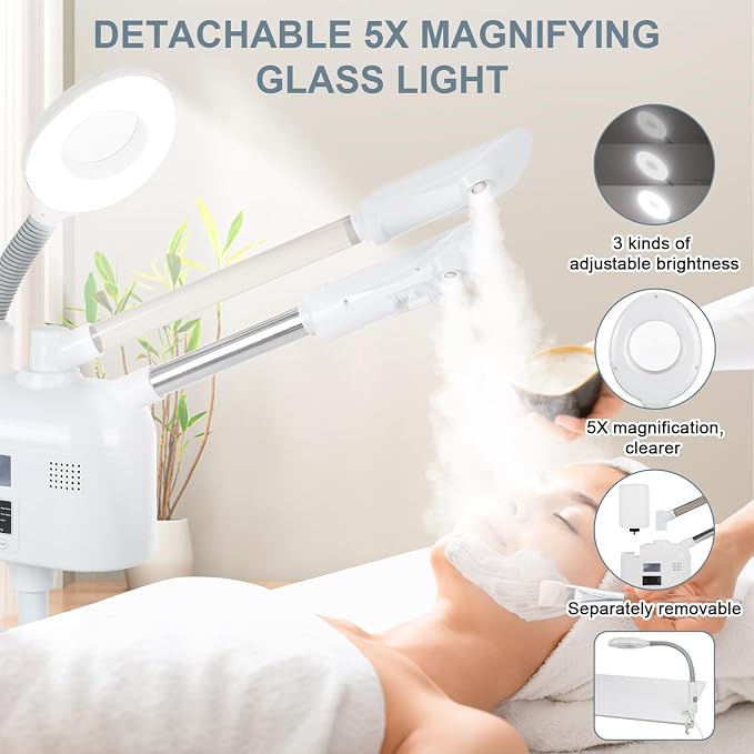 VARIPOWDER 3 in 1 Professional Facial Steamer - Image 4