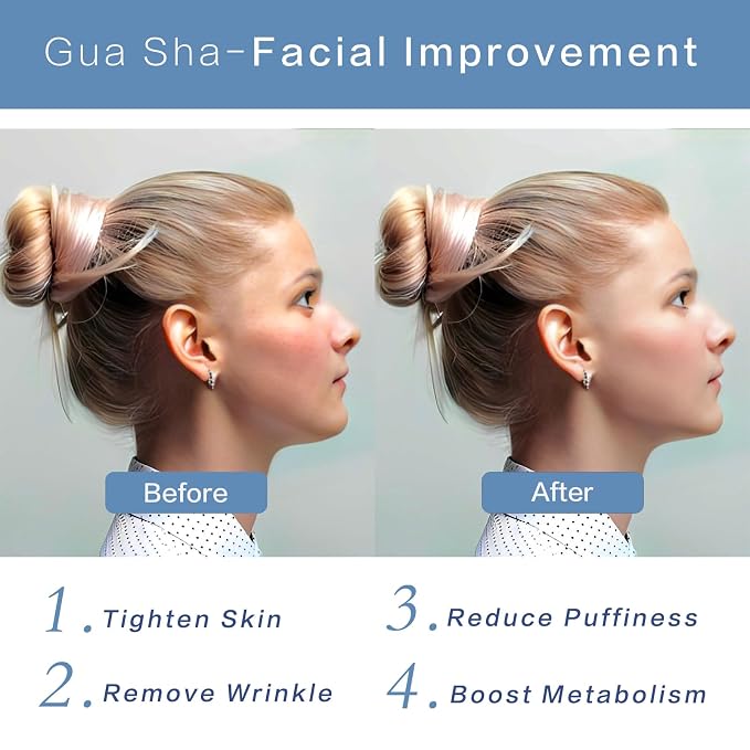 Gua Sha Facial Tools, Jade Guasha Tool - Image 3