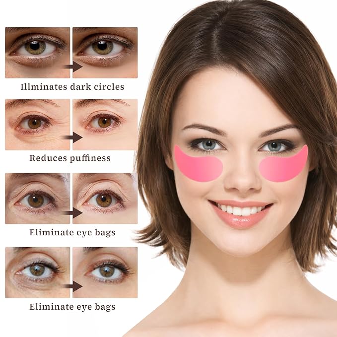 Psyqtsuary 5 Pairs Silicone Under Eye Patches, Reusable Eye Patches Plump Fine - Image 5