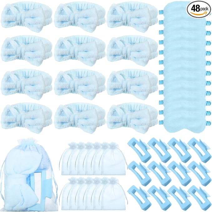 48 Pcs Spa Party Supplies Sleepover Essentials Gift by Wavyknot