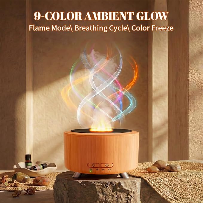 Essential Oil Diffuser for Home, 500 Aromatherapy Diffuser Oil Machine for - Image 3