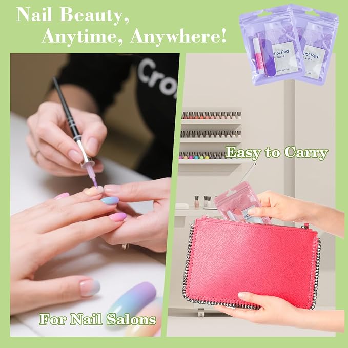 Press On Nail Tool Kit with Everything, Bebbtiy Nail Prep Tool Disposable - Image 6