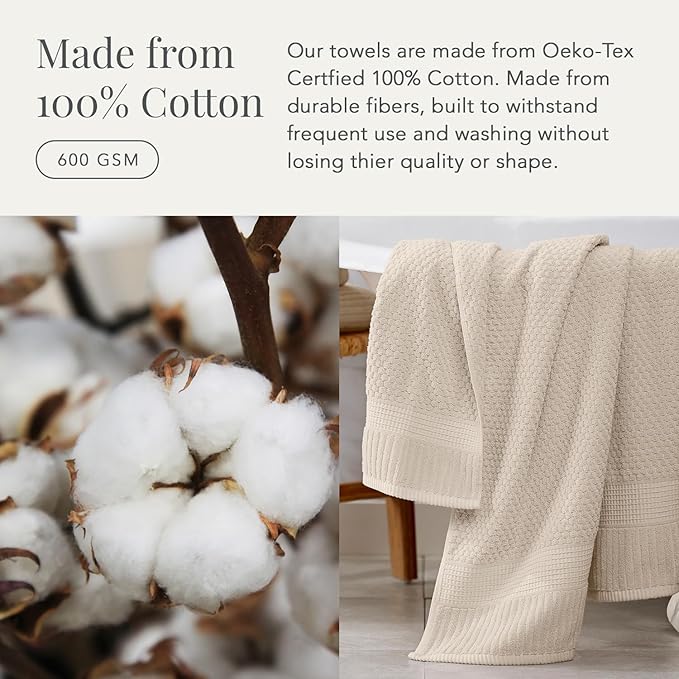 NY Loft 100% Cotton 2 Pack Bath Sheet Towel Set | Super Soft & Absorbent - Image 5