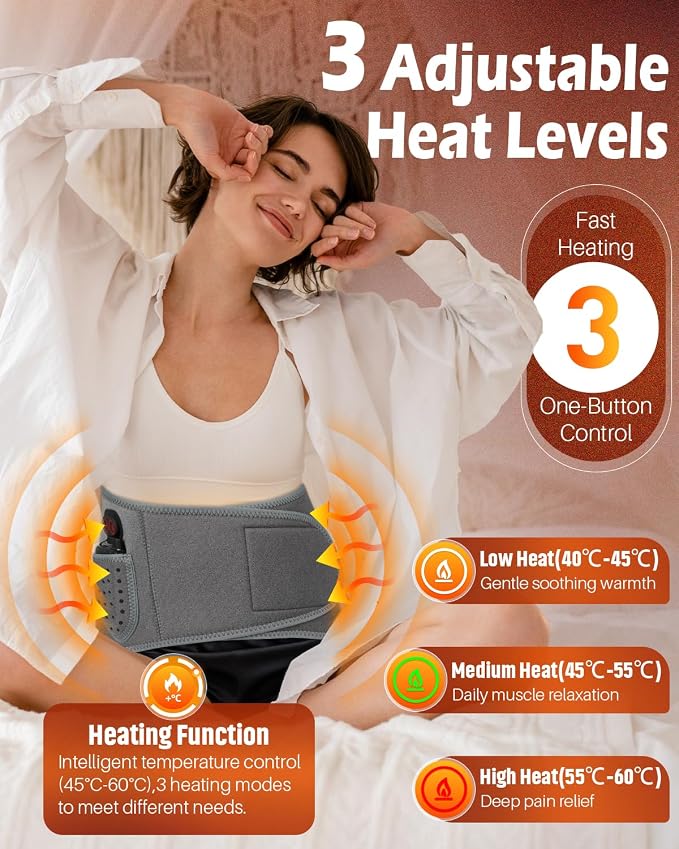 Cordless Heating Pad with Massager - Image 2