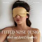 Silk Satin Sleeping Eye Mask, Soft Breathable Blackout Eyeshade Eye Cover - Image 3
