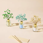 Airkeep Reed Diffuser Set of 3, Jasmine Mint Gardenia Freesia Pear Oil Reed - Image 3