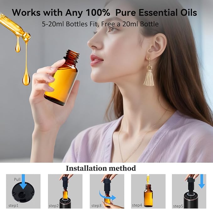 Waterless Essential Oil Diffuser Aromatherapy Scent Diffusers - Image 9
