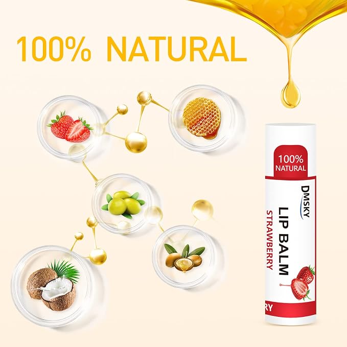 DMSKY 24 Pack Lip Balm Bulk, Moisturizing - Image 3