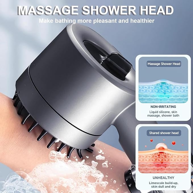 Filtered Shower Head with Handheld, ion High Pressure 4 Spray Mode Showerhead - Image 5