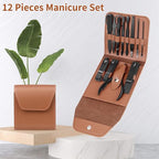 Teamkio 12pcs Manicure Set Pedicure Nail Clippers Set Travel Hygiene Kit - Image 3