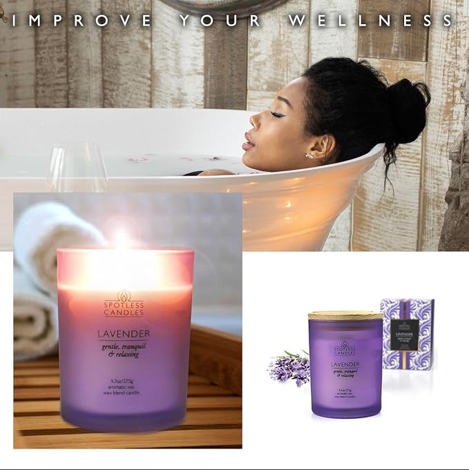 Lavender Candle 9.7 oz: 55 Hrs Burn Time - Image 5
