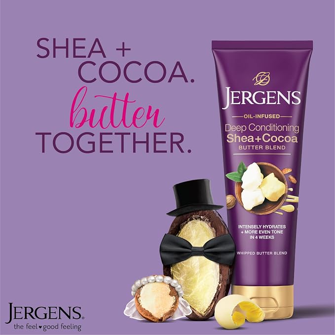 Jergens Shea and Cocoa Whipped Body Butter Lotion, Tone Enriching Hand And Body - Image 4