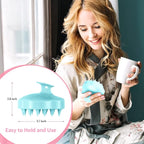 URTHEONE Hair Scalp Massager Shampoo Brush, Soft Silicone Hair Scrub Brush - Image 6