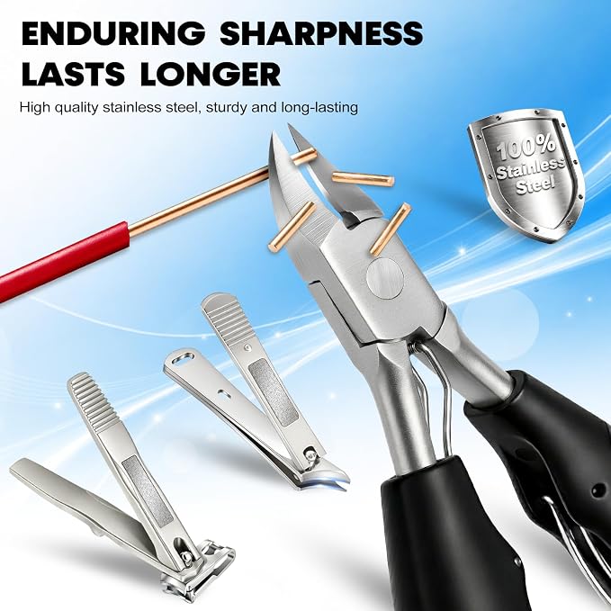8-in-1 Heavy Duty Toenail & Fingernail Clippers - Image 6