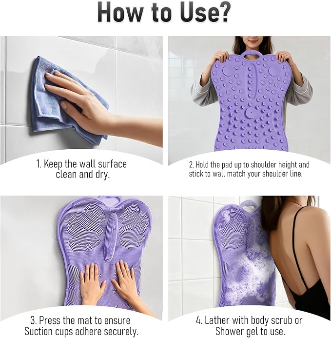 Back Scrubber Body Bath Cushion - Image 9