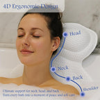 Bath Pillow for Tub Spa Gift Set for Women Luxury Bathtub Pillow for Neck & - Image 6