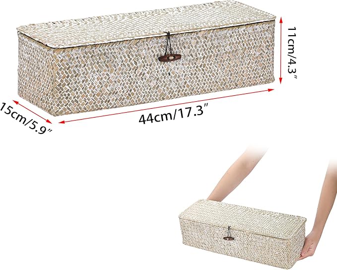 Sumnacon Extended Seagrass Storage Basket - Image 3