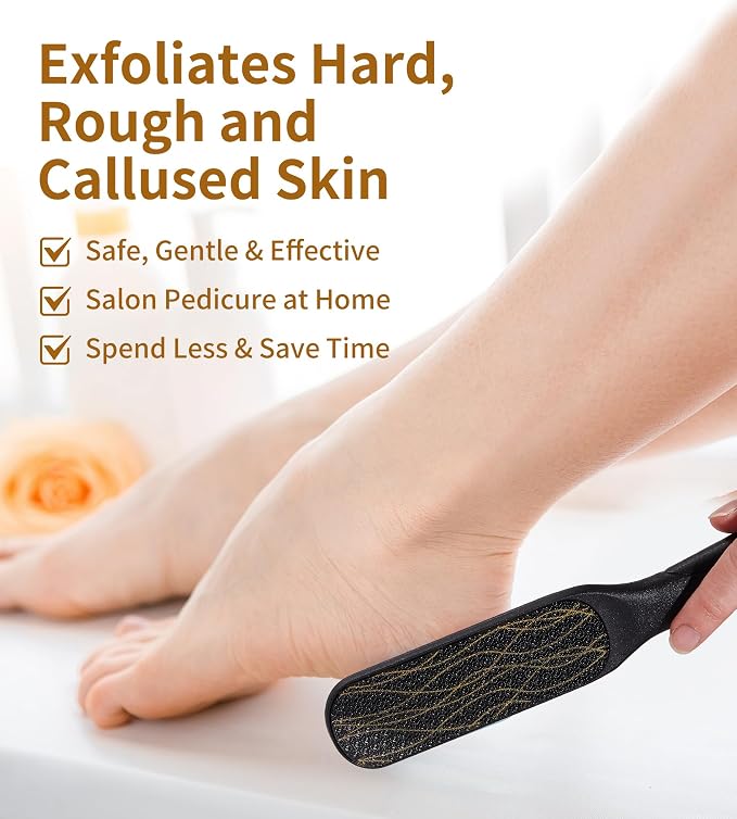 Nano Glass Foot File, Double-Sided Foot Callus Remover Feet Scrubber Hard & - Image 3