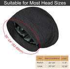Satin Bonnet for Sleeping Night Cap, Adjustable Satin Lined Silk Bonnets Sleep - Image 2