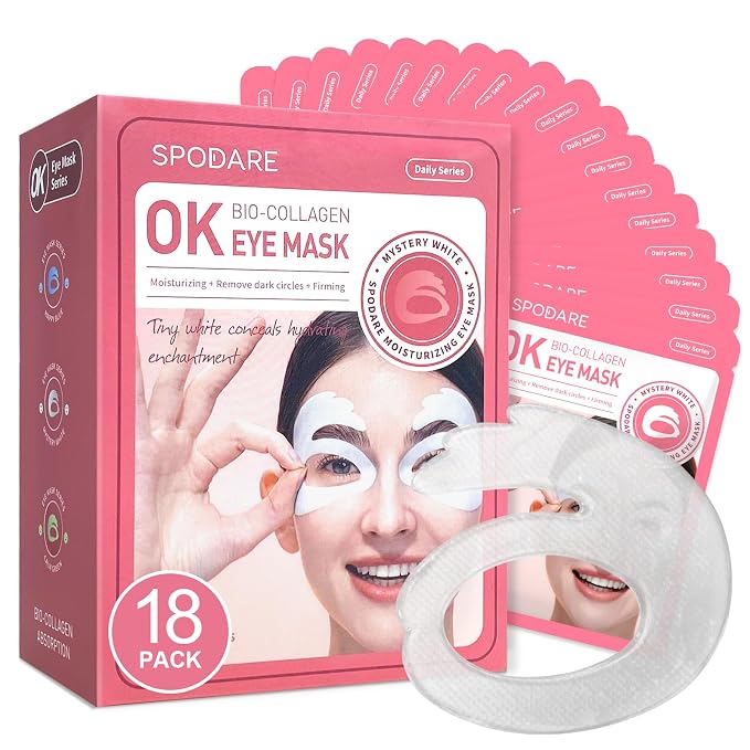 SPODARE OK Shape Eye Masks, 360° Fit Under Eye Patches by SPODARE
