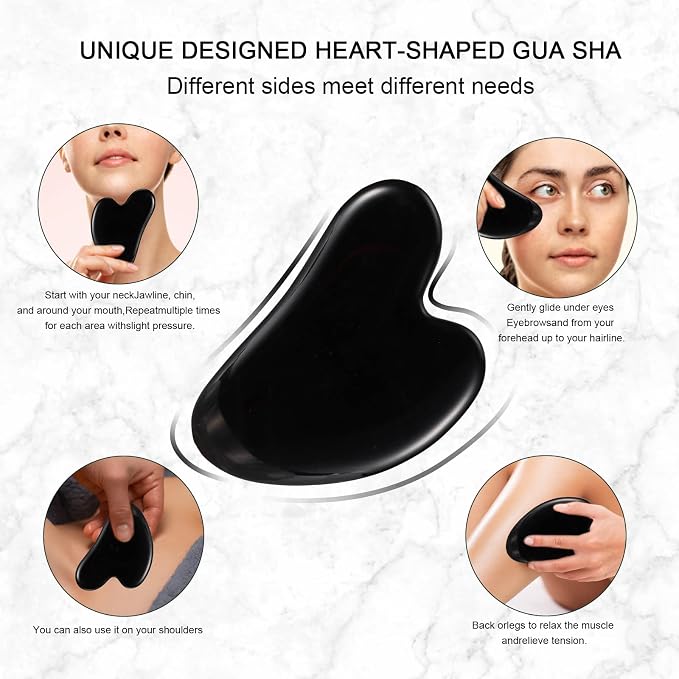 Jade Roller for Face, Facial Roller Massager Skin Care Tool, Gua Sha Facial - Image 5